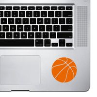 StickAny Palm Series Basketball Simple Sticker for MacBook Pro, Chromebook, and Laptops (Orange)