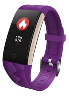 VERSUSWOLF Fitness Tracker Colorful Screen Smart Waterproof Bracelet Heart Rate Blood Pressure Monitor Smart Bracelet for Kids Women Men (Purple-3)