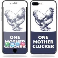 MightySkins Skin Compatible with Apple iPhone 8 Plus - One Mother Clucker | Protective, Durable, and Unique Vinyl Decal wrap Cover | Easy to Apply, Remove, and Change Styles | Made in The USA