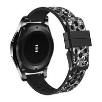 22mm Watch Band Compatible Samsung Gear S3 Frontier Bands/S3 Classic Band/Galaxy Watch 46mm/Moto 360 2nd Gen 46mm/ Silicone Material