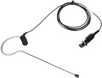 Shure MX153B/O-TQG Omnidirectional Earset Headworn Microphone, Black