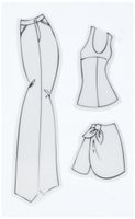 Prima Marketing Julie Nutting Mixed Media Pants Accessories Cling Rubber Stamps