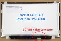 Generic New 14 inch Screen Compatible with N140HGE-EAA, N140HGE-EA1, NT140FHM-N41 Replacement Screens