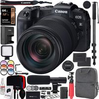 Canon EOS RP Full-Frame Mirrorless Digital Camera Body with RF 24-240mm F4-6.3 is USM Lens Kit and Deco Gear Photo Video Pro Backpack Case Extra Battery Microphone and 72" Monopod Bundle
