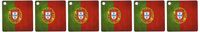 3dRose Portugal Flag - Key Chains, 2.25 x 4.5 inches, set of 6 (kc_28281_3)