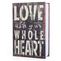 wishacc Dictionary Secret Book Hidden Safe with Key Lock Book Safe Love Style Full Size 9.4 x 6.1 x 2 .2inches