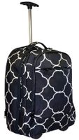 Ever Moda Moroccan Wheeled Laptop Backpack (Black)