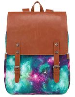 15.6 Inch Laptop Backpack Galaxy College Rucksack Women Girls Schoolbag Business Carry On Travel Bag with USB Charging Port