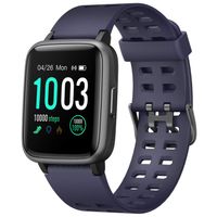 LETSCOM Fitness Tracker with Heart Rate Monitor, Activity Tracker, Step Counter, Sleep Monitor, Calorie Counter, 1.3'' Touch Screen Smart Watch, 5ATM Waterproof Pedometer Watch for Kids Women and Men