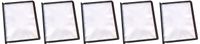 DURABLE Replacement Panels for Reference System, Black, 5-Pack, INSTAVIEW Design (554801)