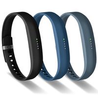 Greeninsync Compatible with Fitbit Bands for Flex 2, Adjustable Soft Silicone Sports with Fastener Clasp Fitness Replacement Wristband Strap for Fitbit Flex 2 Smart Watch Large Women Girls Men(3Pack)
