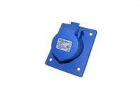 Interpower 84231233 IEC 60309 High Power Recepticale, Two Pole, Three Wire, 20A Rating, 250VAC Voltage, Blue 6 Hour Designation