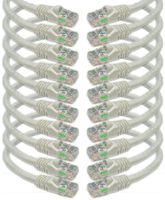 iMBAPrice - Cat6 RJ45 Snagless Ethernet Patch Cable in White Color (25 Feet) - 10 Pack