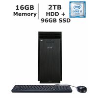 2017 Newest Acer Aspire TC-710 Flagship Premium High Performance Gaming Desktop, Intel Quad-Core i7-6700 3.4 GHz, 16GB RAM, 2TB HDD + 96 GB SSD, DVD RW, WiFi, Windows 10 (Certified Refurbished)