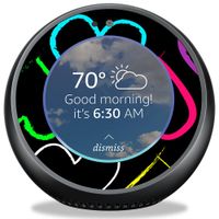 MightySkins Skin Compatible with Amazon Echo Spot - Hearts | Protective, Durable, and Unique Vinyl Decal Wrap Cover | Easy to Apply, Remove, and Change Styles | Made in The USA