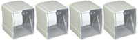 Deflecto Tilt Bins, 5.2" x 5.54" x 4.65", White, 4-Pieces (421103)
