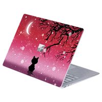 MasiBloom 1 PCS Anti-Scratch Vinyl Decal Sticker Laptop Cover Skin for 13" 13.5 inch Microsoft Surface Laptop 3 & 2 & 1 (2019/18/17 Released), Not Compatible with Surface Book (Cat Under The Moon)