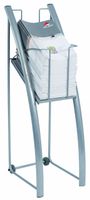 Alba Mobile Magazine and Literature Display Rack, Silver (DDPMAG)
