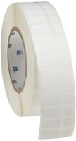 Brady THT-126-499-3 0.5" with 0.5" Diameter vial top label Width x 0.9" Height, B-499 Nylon Cloth, Matte Finish White Thermal Transfer Printable Label (3000 per Roll)