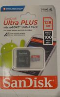 SanDisk Ultra Plus microSDHC Memory Card, 128GB