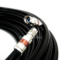65ft SOLID COPPER 3Ghz INDOOR OUTDOOR RG-11 COAXIAL HD CABLE SATELLITE TV ANTENNA UL ETL RATED 14AWG 75 Ohm WEATHER SEAL BRASS CONTRUCTION CONNECTORS CUT TO ORDER MADE IN USA by PHAT SATELLITE INTL