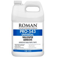 Roman 207811 PRO-543 Universal Wallpaper and Border Adhesive with Applicator, 1 gal