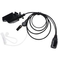 Replacement for EF Johnson 511X FBI Earpiece with Push to Talk (PTT) Microphone - Acoustic Earphone Compatible with EF Johnson 511X Radio - Headset for Security and Surveillance