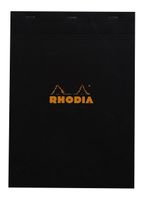 Rhodia Staplebound Pad No.18 - A4 (8.25 x 11.75 inches), Graph, Black