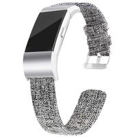 VEAQEE Compatible with Charge 2 Bands Soft Classic Breathable Replacement Woven Fabric Accessory Strap for Women Men Large Small