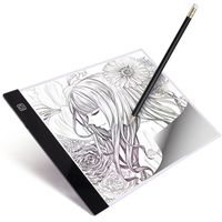 A4 LED Light Box Tracer Ultra-Thin USB Powered Portable Dimmable Brightness LED Artcraft Tracing Light Pad Light Box for Artists Drawing Sketching Animation Designing Stencilling X-ray Viewing