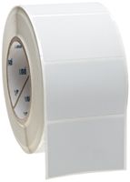 Brady THT-19-428-1 3" Width x 2" Height, B-428 Metallized Polyester, Matte Finish Silver Thermal Transfer Printable Label (1000 per Roll)