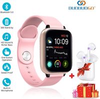 Smart Watches and Bluetooth Headphones for Android/iOS 2 in 1, Ip68 Waterproof with1.3 Inch HD Full Screen Smart Bluetooth Bracelet, Bluetooth 5.0, Wireless Touch Screen Earphones