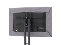 Covermates - Outdoor Half TV Cover - Fits 55 to 59 Inch TV's - Elite - 300 Denier Stock-Dyed Polyester - Half Coverage - Easy On and Off Drawcord - 3 YR Warranty - Water Resistant - Charcoal