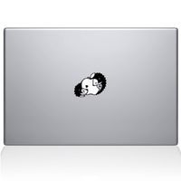 The Decal Guru Hedgehog Love Decal Vinyl Sticker, 13" MacBook Pro (2016 & Newer Models), Black (2319-MAC-13X-BLA)