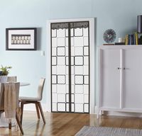 Insulated Door Curtain - Thermal Magnetic Self-Closing Privacy Door Screen Winter Stop Draft Keep Cold Out Door Cover for Patio, Kitchen, Bedroom, Air Conditioner Room(36 x 82 inch, Grey)