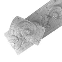 Yija PVC Self Adhesive Silver 3D Flowers Waterproof Wall Border Decor Removable Kitchen Bathroom Tiles Stciker 4 x196.8 inch