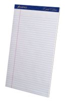 Ampad 20-080R Gold Fibre Perforated Pad, Size 8-1/2x14, White Paper, Legal Ruling, 50 Sheets Per Pad, 60 Point Chipboard Backing