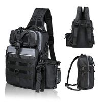 BLISSWILL Fishing Backpack Outdoor Tackle Bag Large Fishing Tackle Bag Water-Resistant Fishing Backpack with Rod Holder Shoulder Backpack
