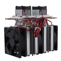 Dual-core Semiconductor Refrigeration Thermoelectric Peltier Air Cooling Dehumidification Equipment DIY Kit 144W