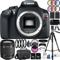 Canon EOS Rebel T6 DSLR Camera 35PC Accessory Kit - International Version (No Warranty) w/Canon EF-S 18-55mm f/3.5-5.6 is STM Lens, 4 Piece Macro Filter Set (+1,+2,+4,+10), More