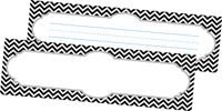 Barker Creek Double-Sided Chevron Black Tie Affair Desk Tags (LL-1425)