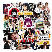 Pulp Fiction Movie Laptop Stickers Waterproof Water Bottle Computer Travel Case Skateboard Pad Car Snowboard Bicycle Luggage Decal
