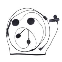 NKTECH 2-Pin K-Type Air Tube Earpiece Headset PTT MIC for BaoFeng UV-5R V2+ PRO DM-5R UV-5RE Plus UV-5RA UV-82 GT-5 GT-3 Wouxun TYT HYT Kenwood Two Way Radio (Motorcycle Bike Helmet Earpiece-H3)