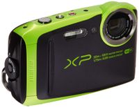 Fujifilm 600019756 FinePix XP120 Shock & Waterproof Wi-Fi Digital Camera, Black/Lime Green