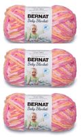 Bernat Bulk Buy Baby Blanket Yarn (3-Pack) Peachy 161103-3510