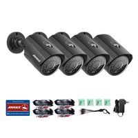 ANNKE (4) 960P HD-TVI Security Camera, 3.6MM Lens IP66 Waterproof Outdoor Indoor Night/Day Vision 100ft