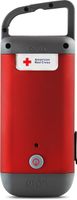American Red Cross Clipray Crank-Powered, Clip-On Flashlight & Smartphone Charger, Red, Pack of 2
