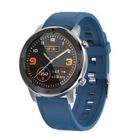 DTNO.1 DT78 1.3 inch Health Care Fitness Tracker Smart Sports Watch IP68 Waterproof Blood Pressure Blood Oxygen Heart Rate Sleep Monitor (Blue Silicone)