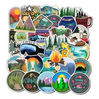 VSCO Outdoor Adventur Stickers 50 Pcs for Girl Boy Lovely Waterproof Stickers Aesthetic Trendy Water Bottles Stickers Suitable for Hydro Flask,Laptop,Phone,Travel,Sharing,Yeti, Car (Outdoor Adventure)