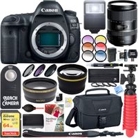 Canon EOS 5D Mark IV 30.4MP Digital SLR Camera + Tamron 28-300mm Di VC PZD Lens Accessory Bundle